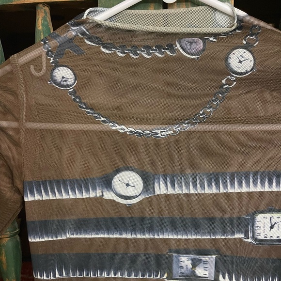 NWOT Revolve 1XBLUE Mesh Watch Long Sleeve Top - S - Picture 5 of 8